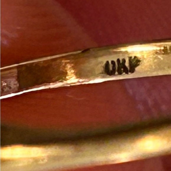 Vintage opal and diamond ring - size 6 - Picture 11 of 14